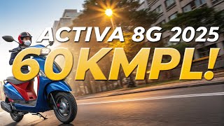 “Honda Activa 8G 2025 – 60 KMPL? You Won’t Believe This!🔥”