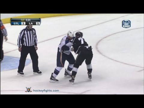 Ryan Reaves vs Dwight King Mar 5, 2013