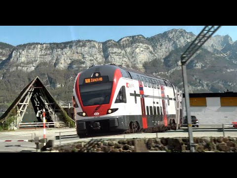 Zug Mitfahrt Chur - Ziegelbrücke,  Murg-Ziegelbrücke amazing view