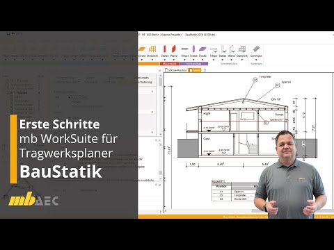 BauStatik: Erste Schritte, mb WorkSuite für Tragwerksplaner - (Teil 1)