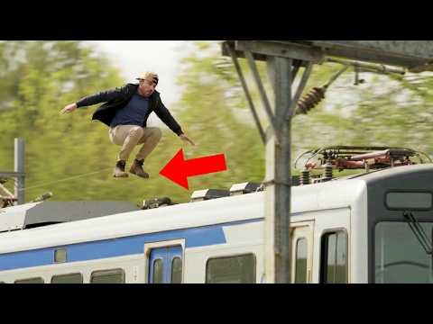 Testing What Happens If You Jump On A Moving Train