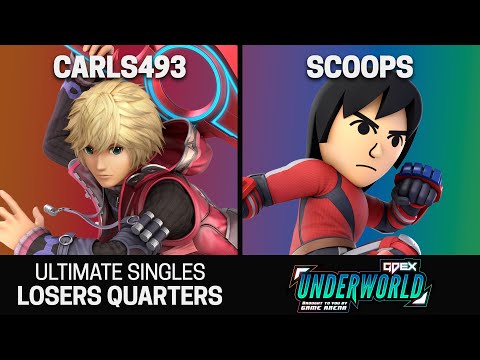 GDEX Underworld 2023 Singles Losers Quarters - Carls493 (Shulk) vs Scoops (Mii Brawler) - SSBU