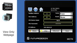 View Only Webpage - MCT - Future Design Controls