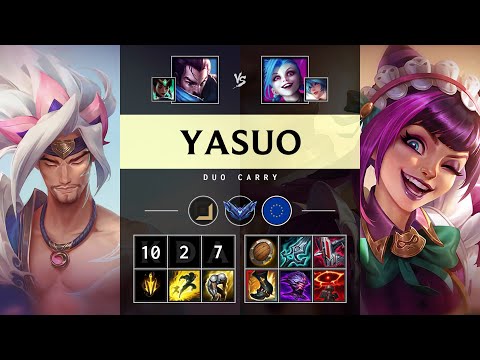 Yasuo ADC vs Jinx: Unstoppable - EUW Diamond Patch 25.S1.1
