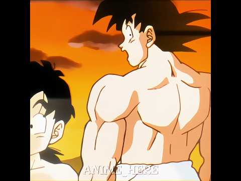Goku and Gohan show off their muscles☠️ #dbz db #gokudbz #gohan #dbkai #shortedit