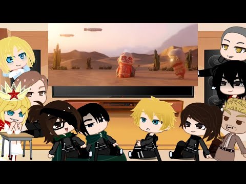 Aot react to Chibi Titans + the Wumbling✨ original Gacha club Snk