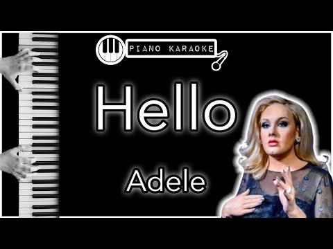 Hello - Adele - Piano Karaoke