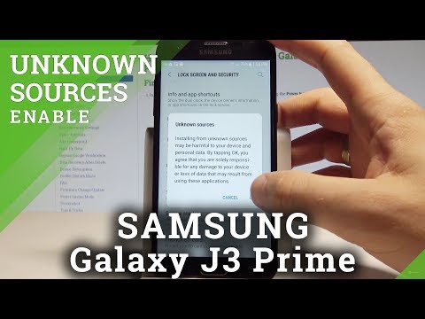 How to Enable Unknown Sources on SAMSUNG Galaxy J3 Prime - Allow App Installation