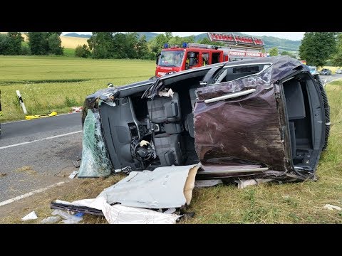 Fünf Verletzte nach Unfall bei Zierenberg - Hund blieb unverletzt 24.06.2017