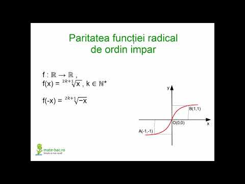 Functia radical de ordin impar
