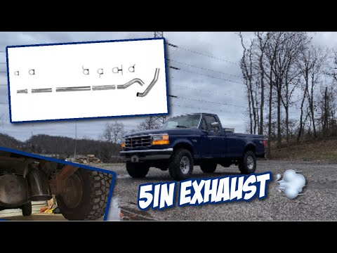 7.3L 5in Diamond Eye Cat-back Exhaust install |OBS Ford Powerstroke|