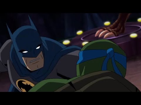 Batman vs Leonardo (training scene) || Batman vs TMNT the movie