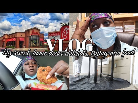 DITL VLOG | TRYING CHICK-FIL-A NEW CAULIFLOWER SANDWICH, DIY PROJECT REVEAL, HOME DECOR UPDATES