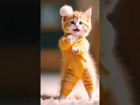 🐈 dugi dugi Dam Dam, funny cat dance #shorts