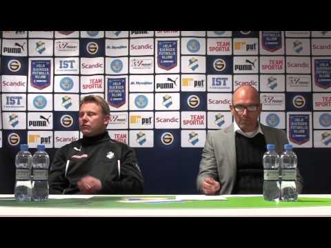 Presskonferens efter Östers IF - Ljunskile SK 2014-05.05