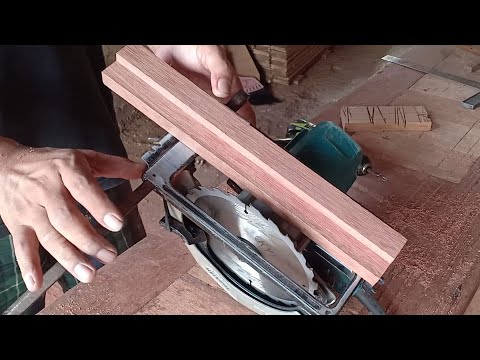 Making a simple tool to cut a wooden frame // Circular saw guide