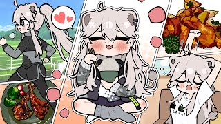 【手描き】想像の5倍食べる食いしん坊ぼたん【ホロライブ/獅白ぼたん/切り抜き漫画】