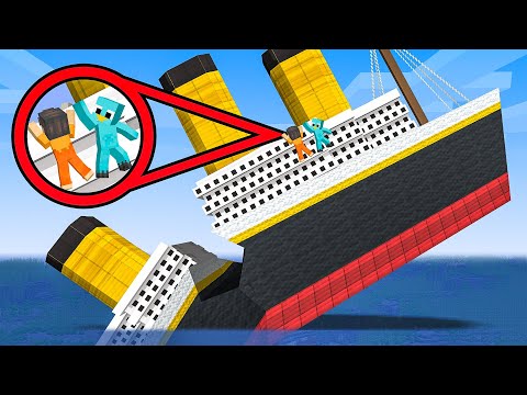 Im Inneren der Titanic in Minecraft gefangen
