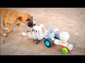 How To Make Tractor Troli Toy From A Matchbox Make A Tractor At Home Easy Powerful Mini Tractor