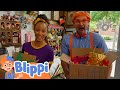 Blippi Meekah Make Art At Tinkertopia Arts And Crafts Video Educational Videos For Kids