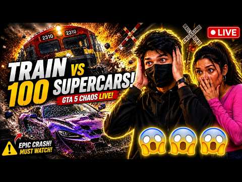 🔴LIVE – 🚂 TRAIN vs SUPERCAR! 😱 WHO WILL SURVIVE?😱 #gta5 #gtav #gtavlive #gta5live #shortsfeed  #live