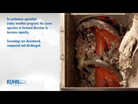 Wash Press for Washing, Crushing, Dewatering and Compaction of Trash, Screenings and Sludge