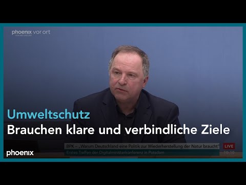 Bundespressekonferenz zum Thema „Politik zur Wiederherstellung der Natur“ mit Steffi Lemke