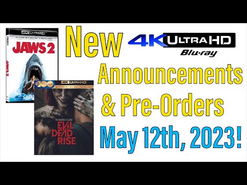 New 4K UHD Blu-ray Announcements & Pre-Orders for May 12th, 2023!