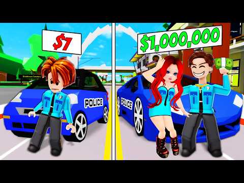 ROBLOX Brookhaven 🏡RP - FUNNY MOMENTS: Rich Cops and Poor Cops | Roblox Idol