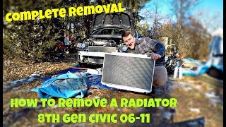 Honda Civic 2006-2011 Radiator Removal And Replacement DIY