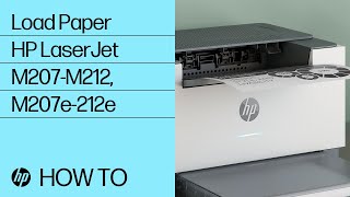 Loading Paper in an HP LaserJet M207-M212, M207e-212e Printer Series