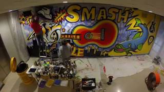 Bridgestone Arena Mural - Timelapse
