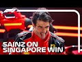 Carlos Sainz Reflects on his Tremendous Singapore Win
