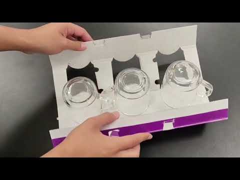 A Kit Caneca de Vidro Madina c/ 3 un 215 ml RYG2055, Caixa c/16 Kit, colocar no carrinho somente múltiplos da caixa.