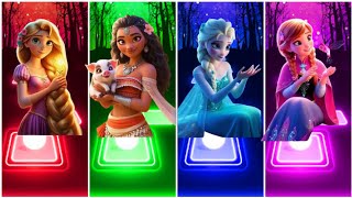 4 Brave Touch the sky - Moana How Far I&#39;ll Go - Elsa Frozen Let It Go - Do You Want To A Snowflake