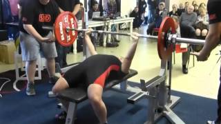 preview picture of video 'Beverley Rogers (M1 Unequipped/Classic) 80kg British Record Benchpress'
