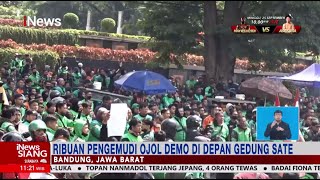 Ribuan Pengemudi Ojol Unjuk Rasa di Depan Gedung Sate Bandung dan Gedung DPR iNewsSiang 21 09 Mp4 3GP & Mp3