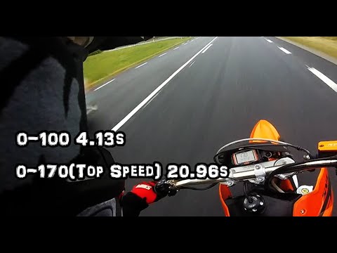 KTM 660 Acceleration + Top Speed Km/h Supermoto!