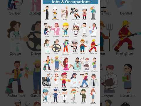 Name of jobs and occupation in english