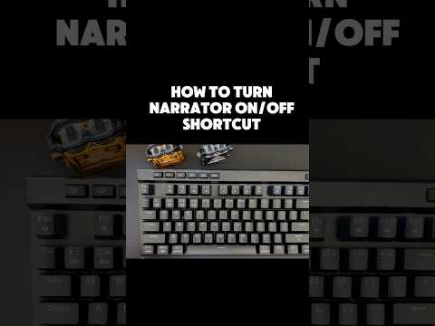 How to turn on narrator on and off | keyboard shortcut #keyboard #computer #shorts #msword