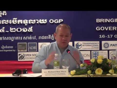#OGPKh | Opening Remarks Keynote Speech by Richard Bon Moya, #OGPinCambodia