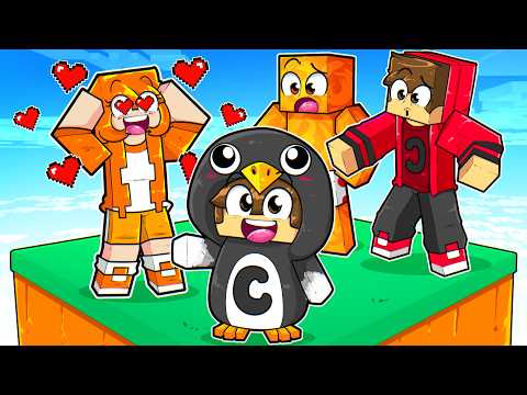 I became a BABY PENGUIN in ONE BLOCK to TROLL my FRIENDS! 🐧😆