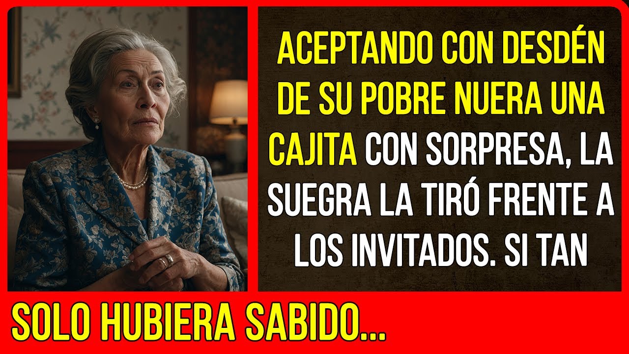 La suegra, delante de los invitados, tiró el regalo de su nuera. Si tan solo hubiera sabido...