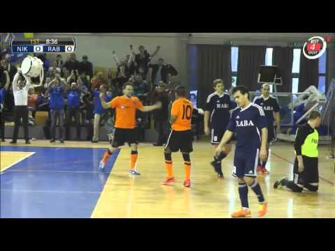 FK "RABA" vs. FK "Nikars" 4:3 (pēcspēles sitienos). 4. spēle - 1.puslaiks