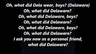 WHAT DID DELAWARE BOYS? learn your States song Lyrics Words text Sing along not Como
