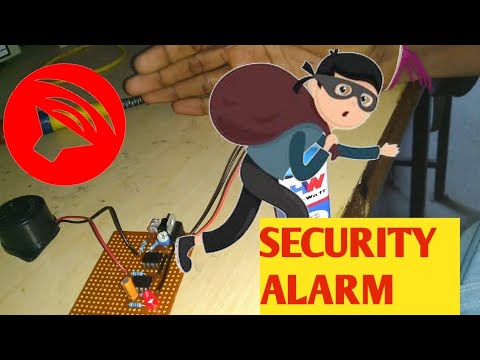 Ir base security alarm using lm 358 | home security system | home security alarm | diy project