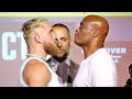 ANDERSON SILVA STARES DOWN JAKE PAUL IN FIRST FACE OFF