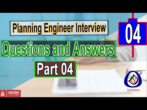 Planning Engineer Interview Questions and Answers Part 01 Interview tips Guidelines planners