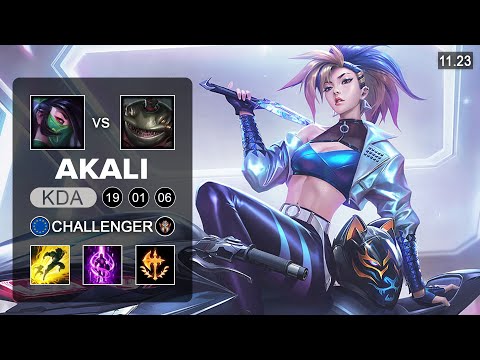 Akali Top vs Tahm Kench - EUW Challenger - PreSeason 12 Patch 11.23