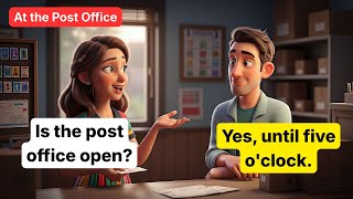 Learn English at the Post Office | Practical Conversations for Beginners (A1)